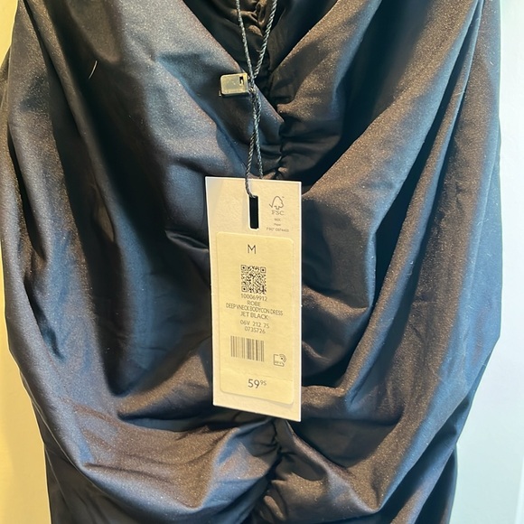 Black ruched mini dress - Picture 3 of 3